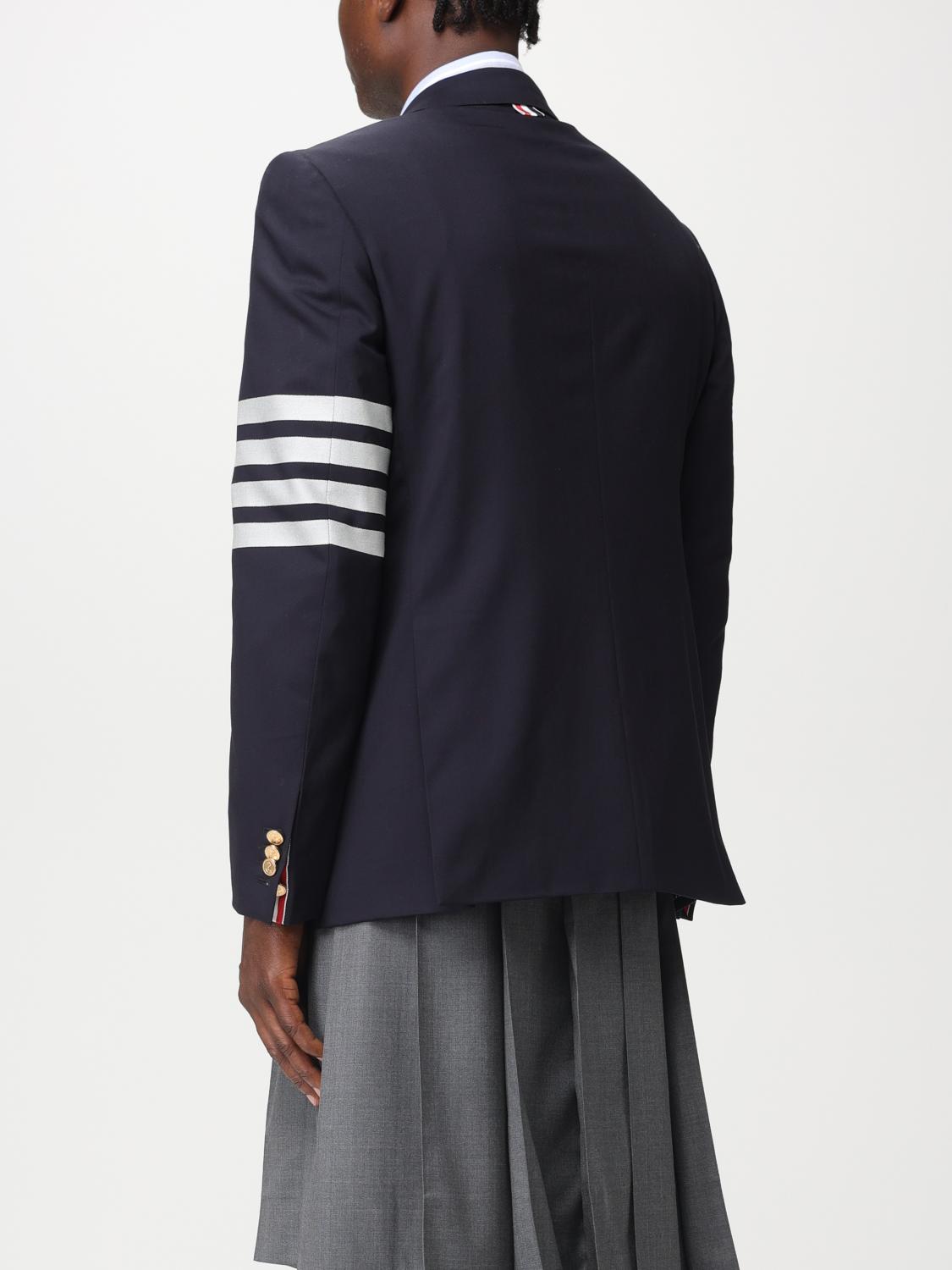 THOM BROWNE JACKE: Jacke herren Thom Browne, Blau - Img 3