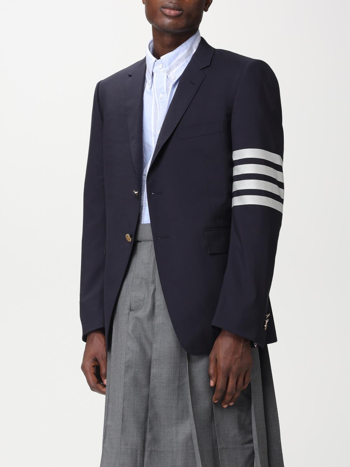 THOM BROWNE JACKE: Jacke herren Thom Browne, Blau - Img 4