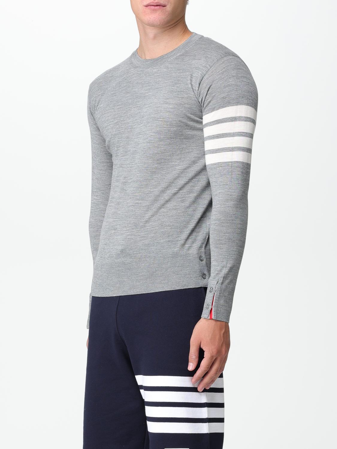 THOM BROWNE SWEATER: Thom Browne sweater in wool, Grey - Img 4