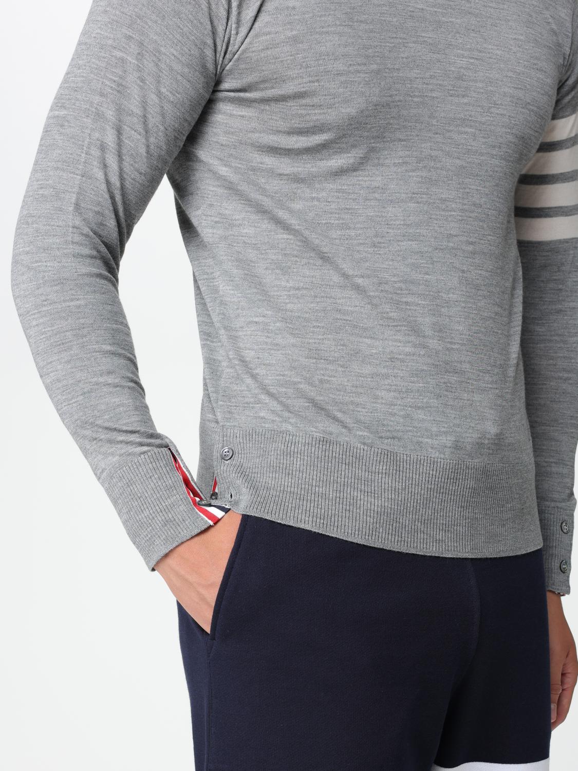THOM BROWNE SWEATER: Thom Browne sweater in wool, Grey - Img 5