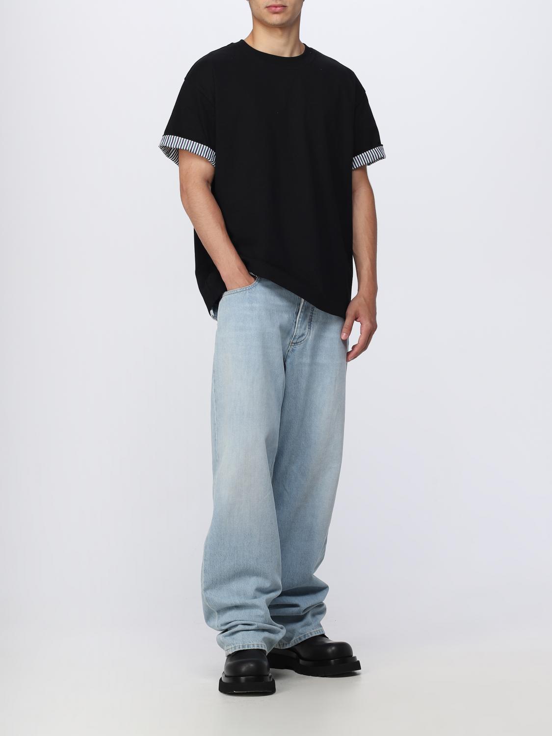 Bottega Veneta cotton t-shirt - Black | 754683V39G0 | GIGLIO.COM