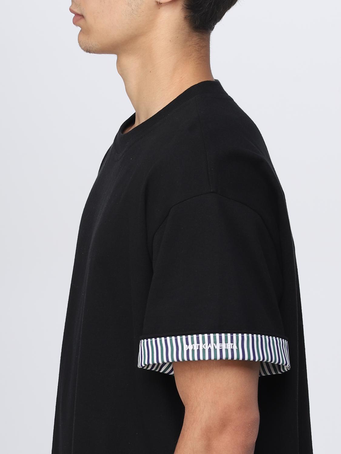 Bottega Veneta cotton t-shirt - Black | 754683V39G0 | GIGLIO.COM
