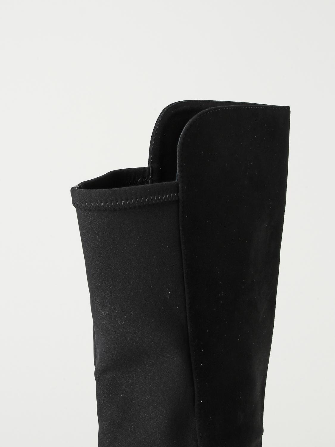STUART WEITZMAN BOOTS: Stuart Weitzman 5050 boots in suede and lycra, Black - Img 4