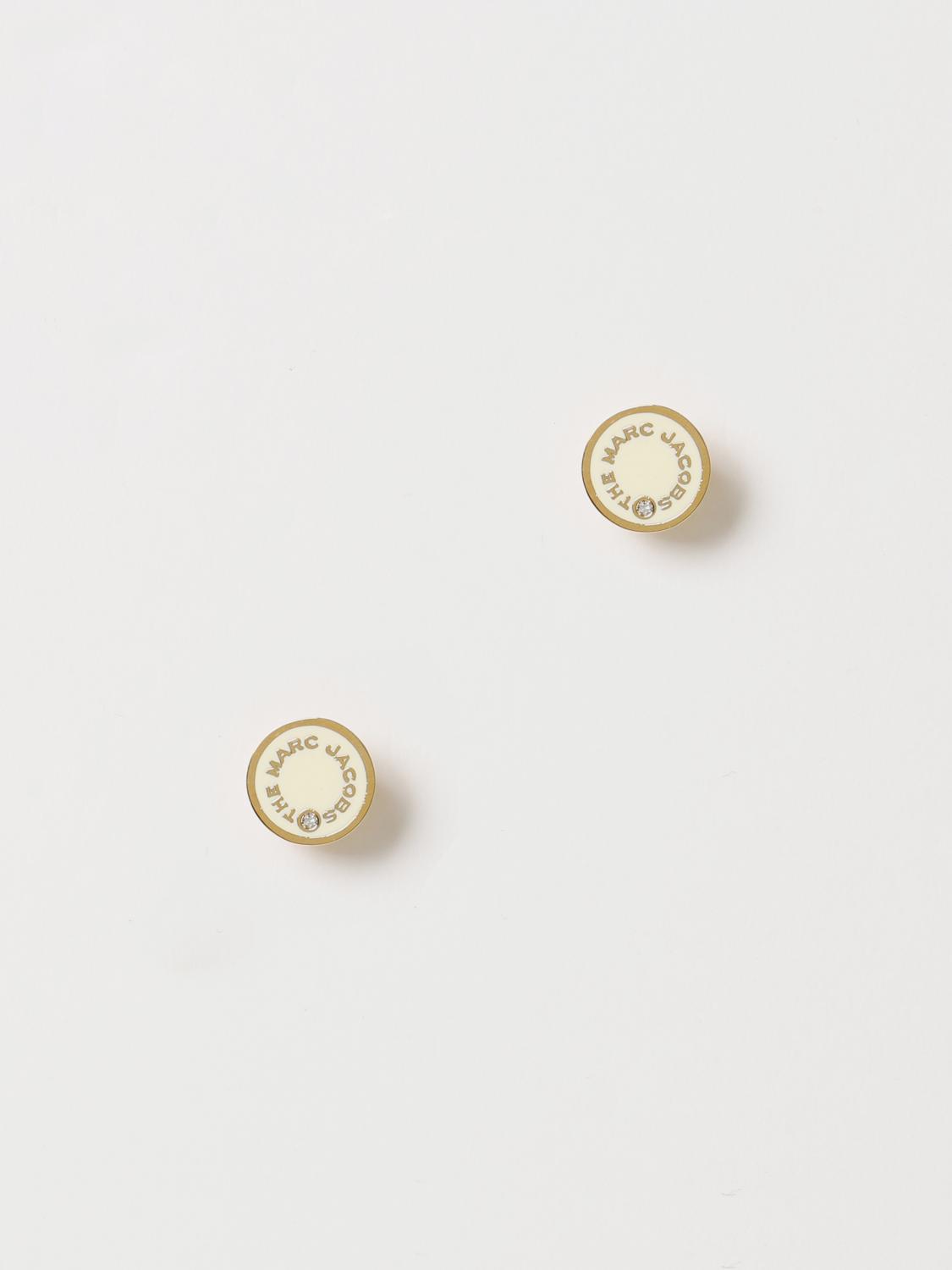 MARC JACOBS GIOIELLO: Orecchini The Medallion Marc Jacobs in metallo e smalto, Giallo - Img 1
