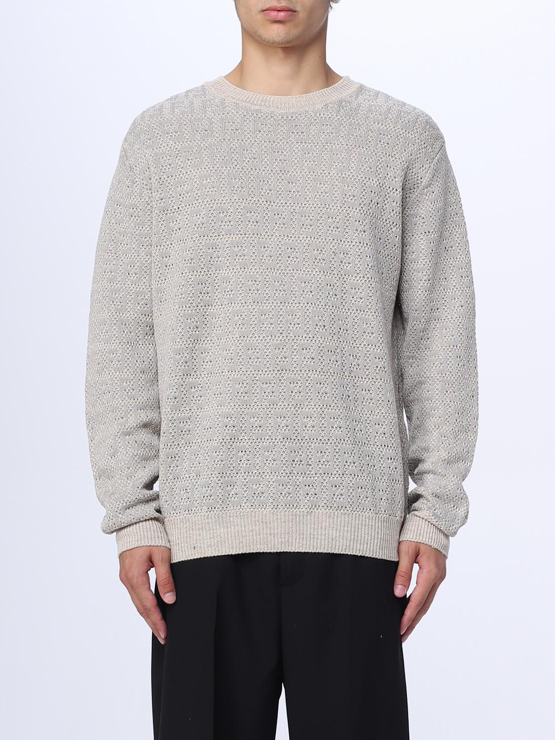Fendi セーター メンズ - グレー | FZX034AO5J | GIGLIO.COM