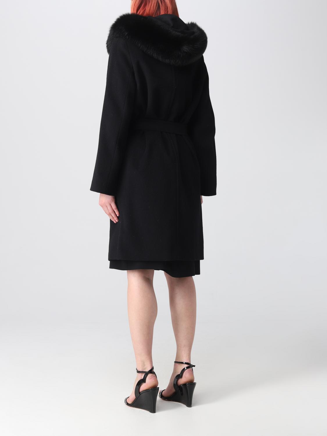 MAX MARA COAT: Coat woman Max Mara, Black - Img 2