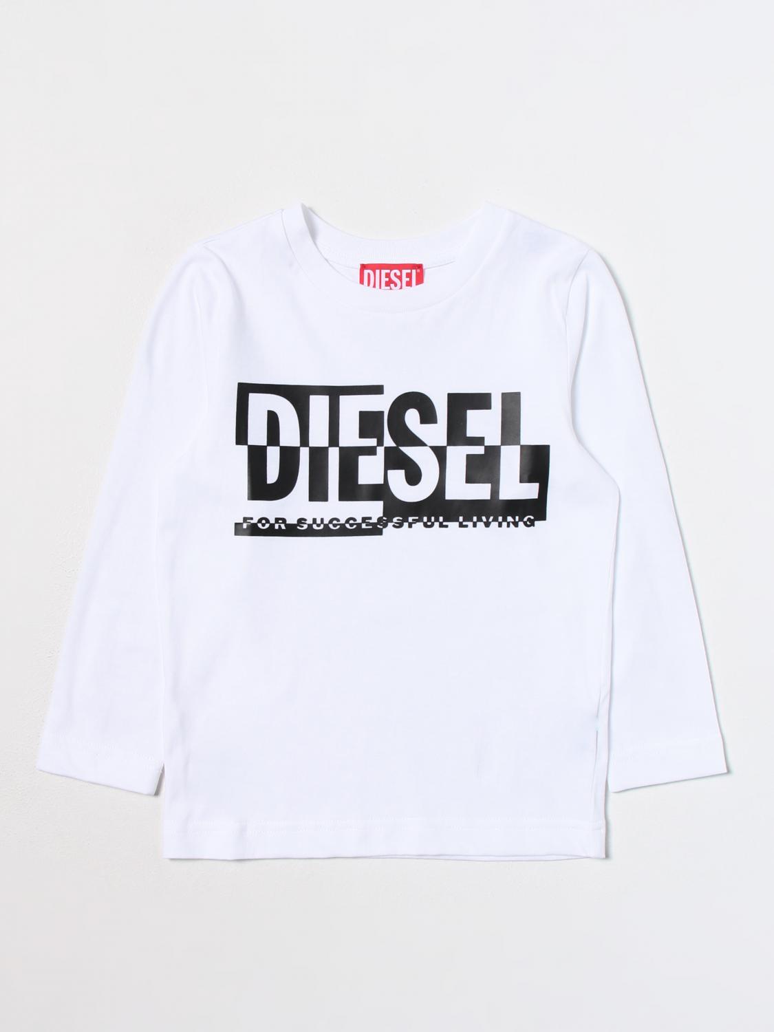 DIESEL T-SHIRT: T-shirt kinder Diesel, Weiß - Img 1