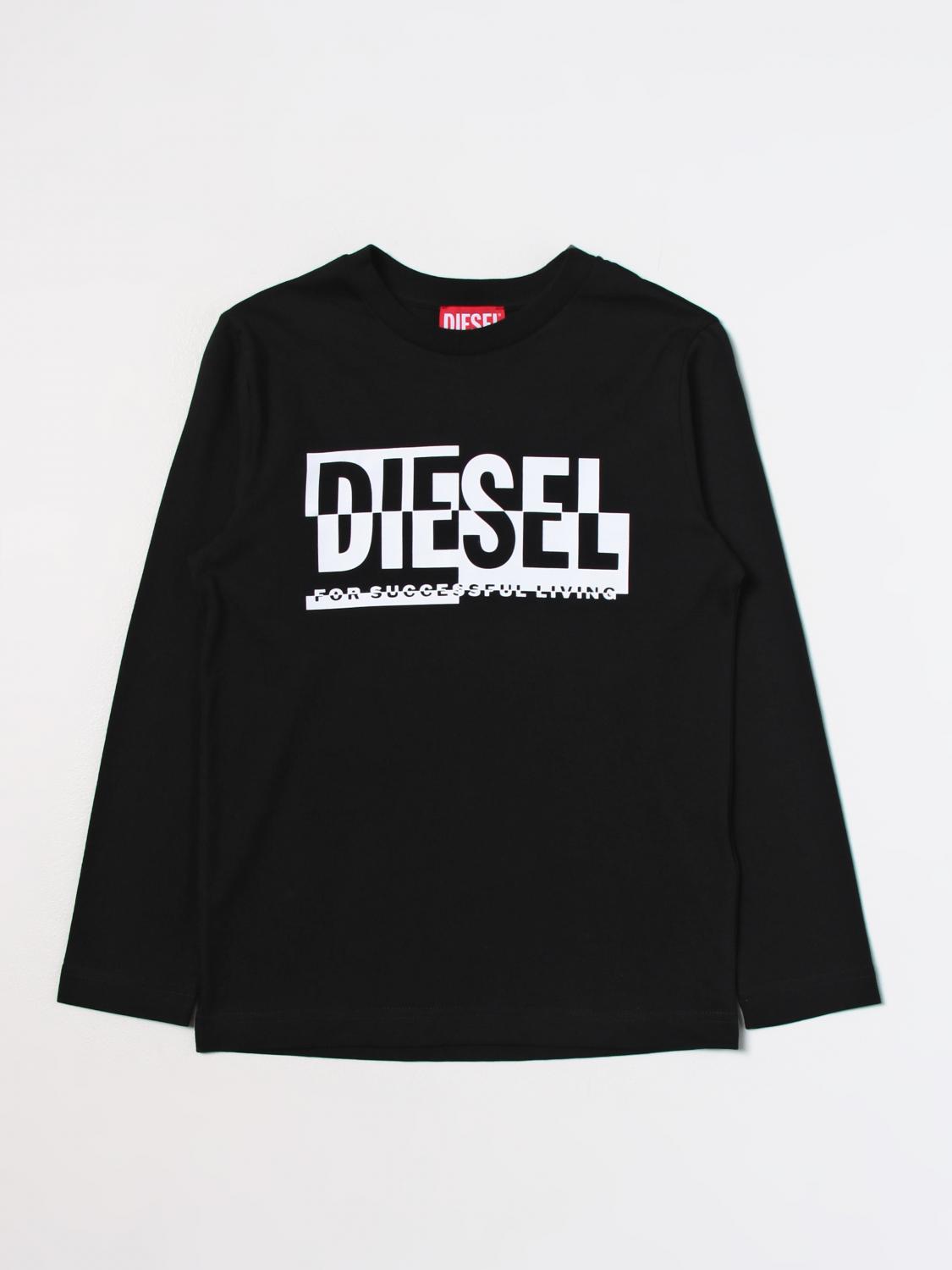 DIESEL T-SHIRT: T-shirt kinder Diesel, Schwarz - Img 1