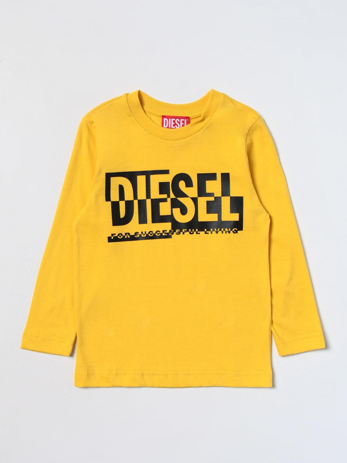 DIESEL T-SHIRT: T-shirt kinder Diesel, Gelb - Img 1