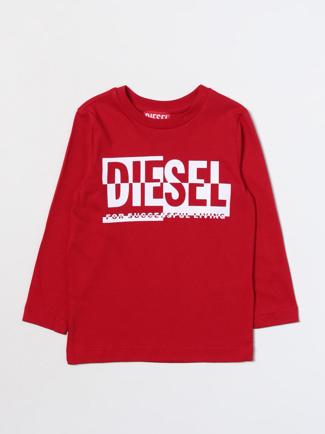 DIESEL T-SHIRT: T-shirt kinder Diesel, Rot - Img 1