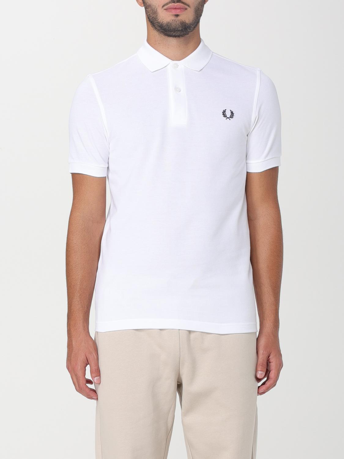 FRED PERRY POLO: Polo Fred Perry in cotone piquet, Bianco - Img 1