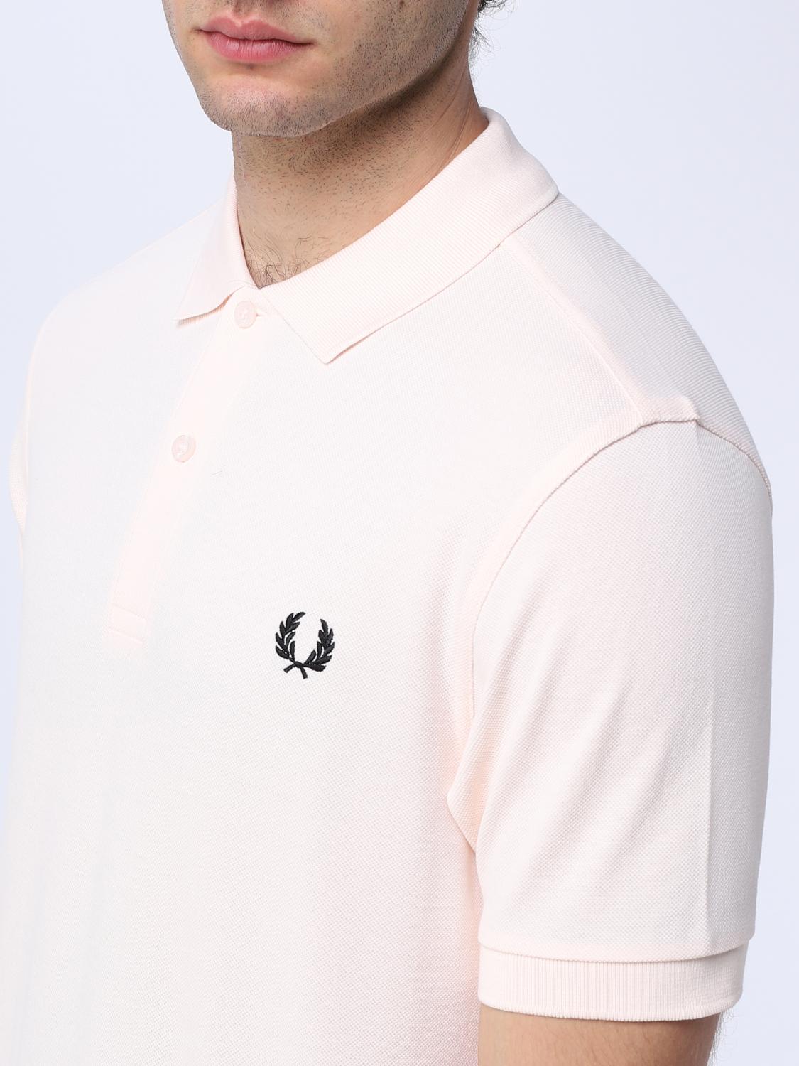 FRED PERRY POLO: Polo Fred Perry in cotone piquet, Pesca - Img 3
