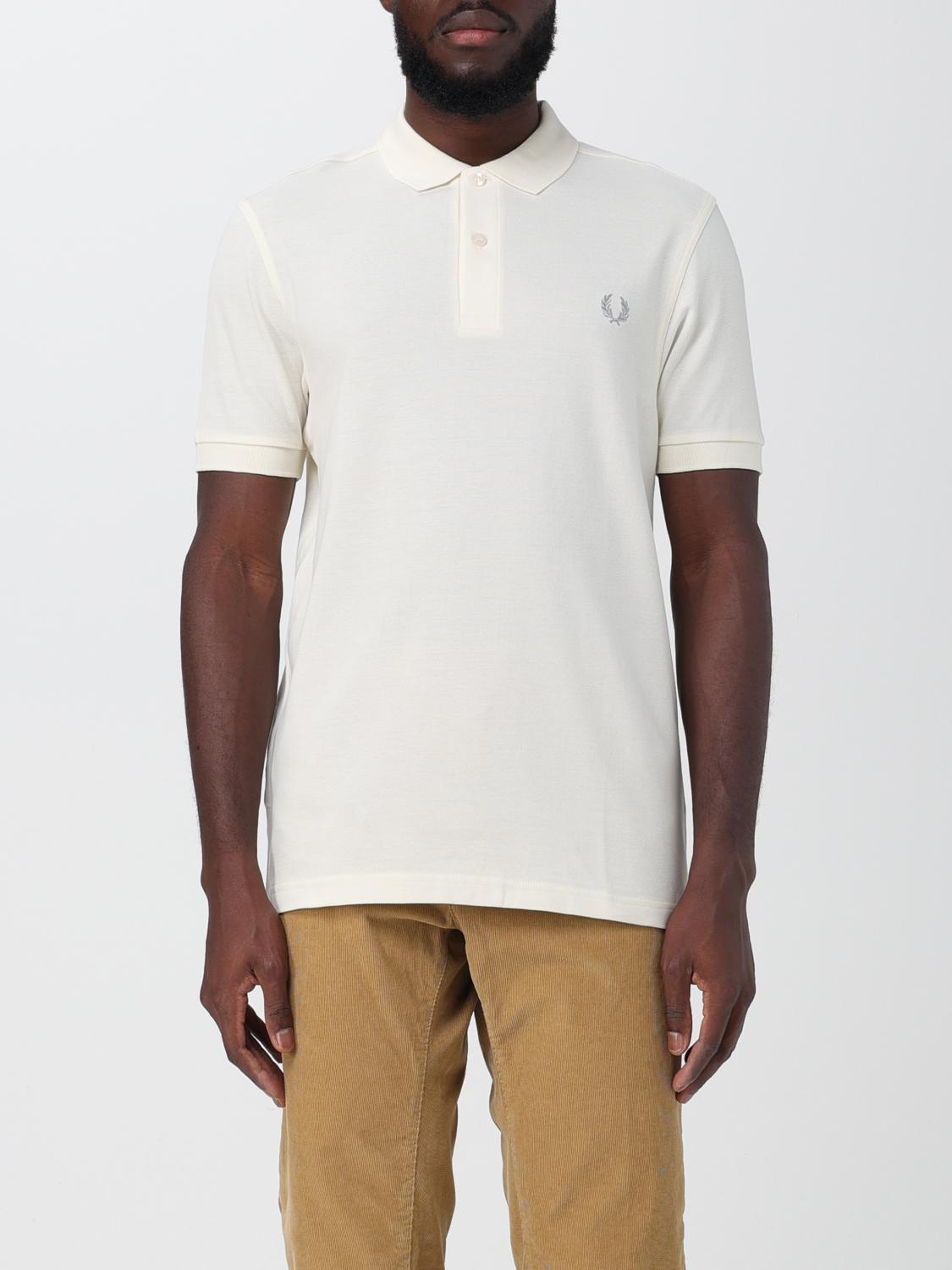 FRED PERRY POLO: Polo Fred Perry in cotone piquet, Ecru - Img 1