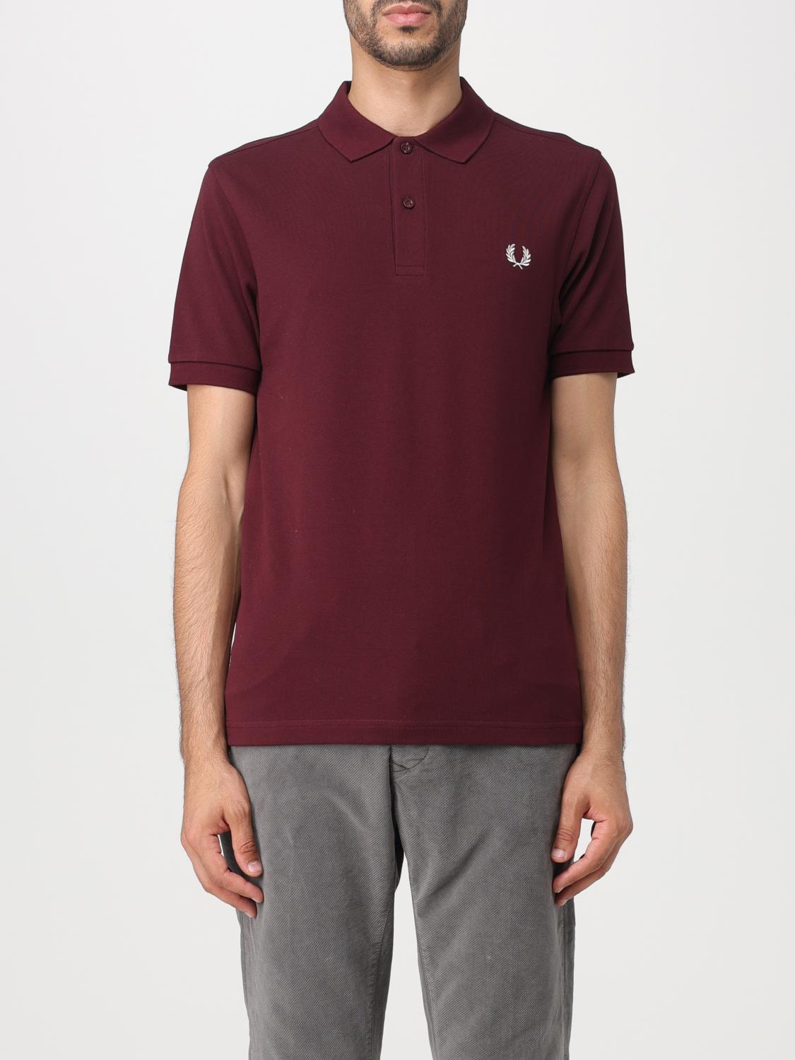 FRED PERRY POLO: Polo Fred Perry in cotone piquet, Bordeaux - Img 1