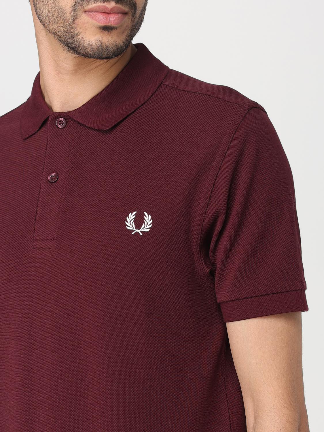 FRED PERRY POLO: Polo Fred Perry in cotone piquet, Bordeaux - Img 3