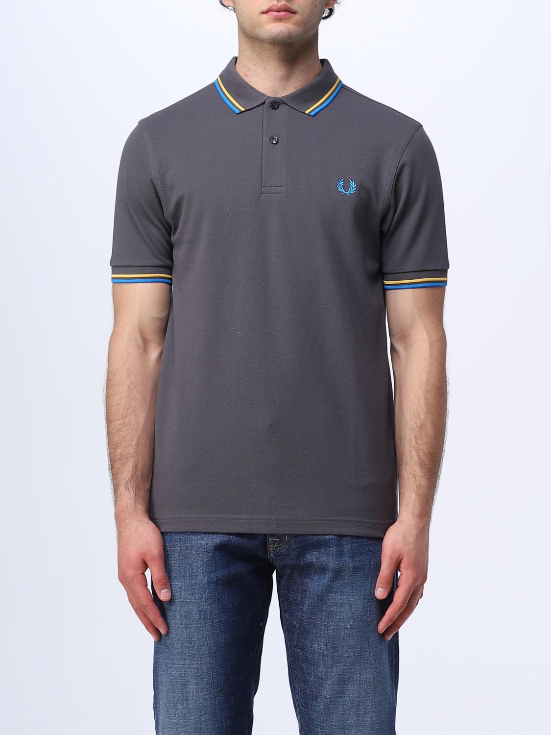 FRED PERRY POLO SHIRT: Polo shirt men Fred Perry, Mastic - Img 1