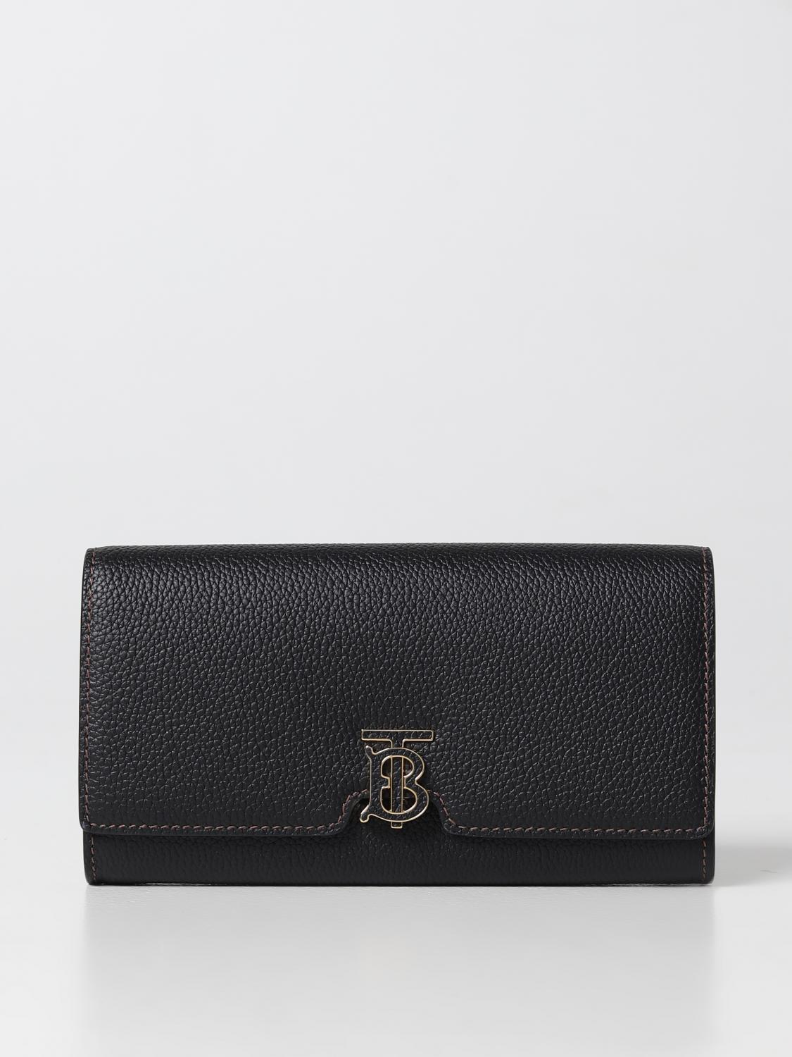 BURBERRY WALLET: Burberry wallet in grained leather, Black - Img 1