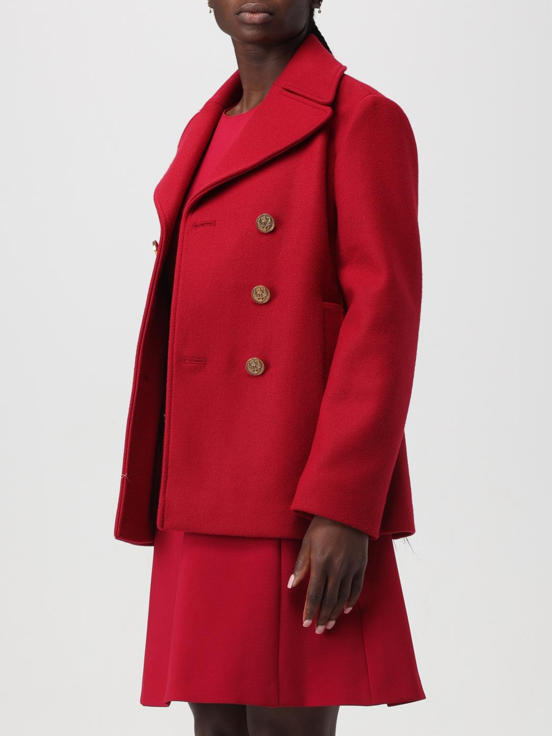 RED VALENTINO ABRIGO: Abrigo mujer Red Valentino, Rojo - Img 4