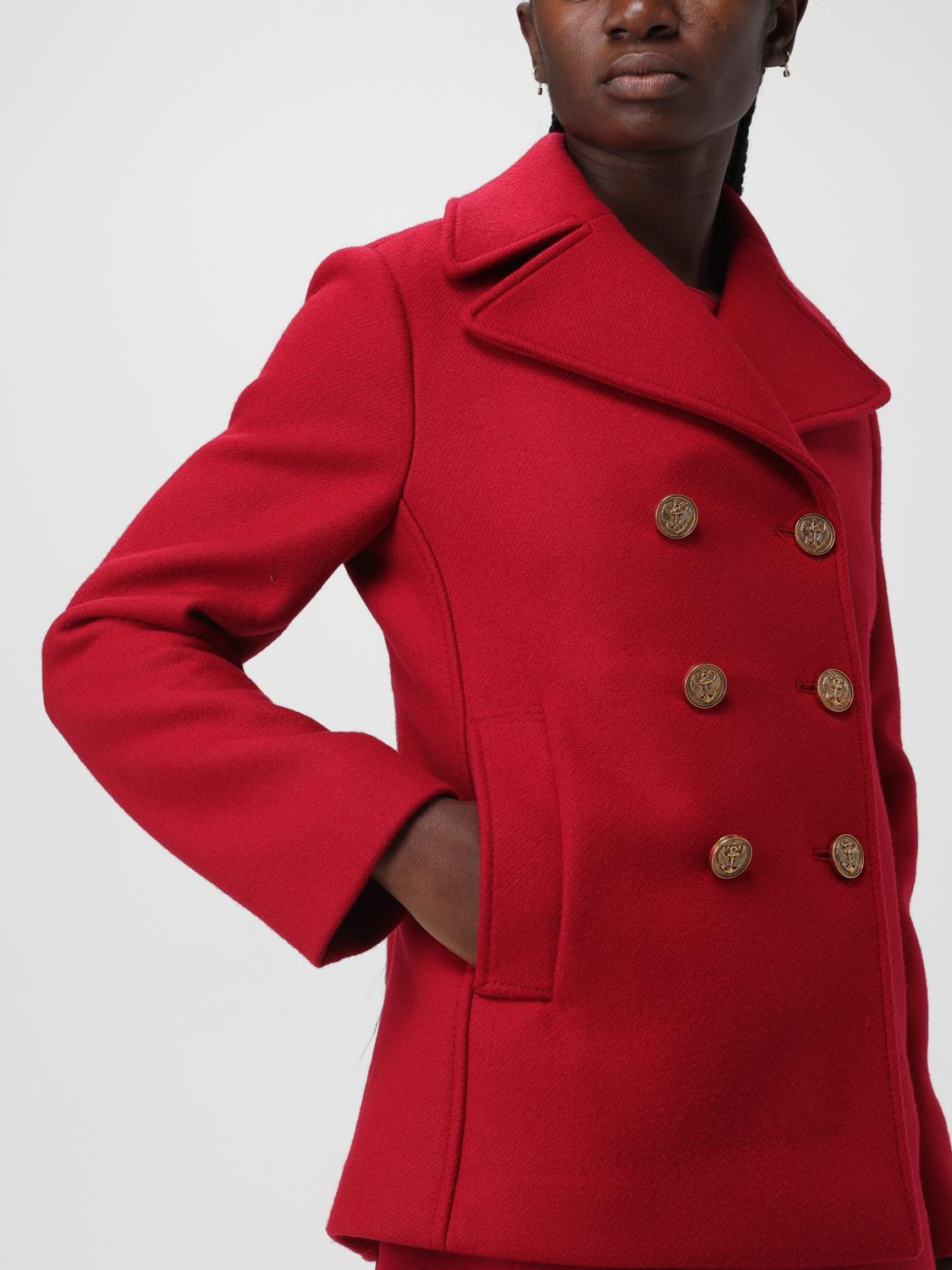 RED VALENTINO ABRIGO: Abrigo mujer Red Valentino, Rojo - Img 5