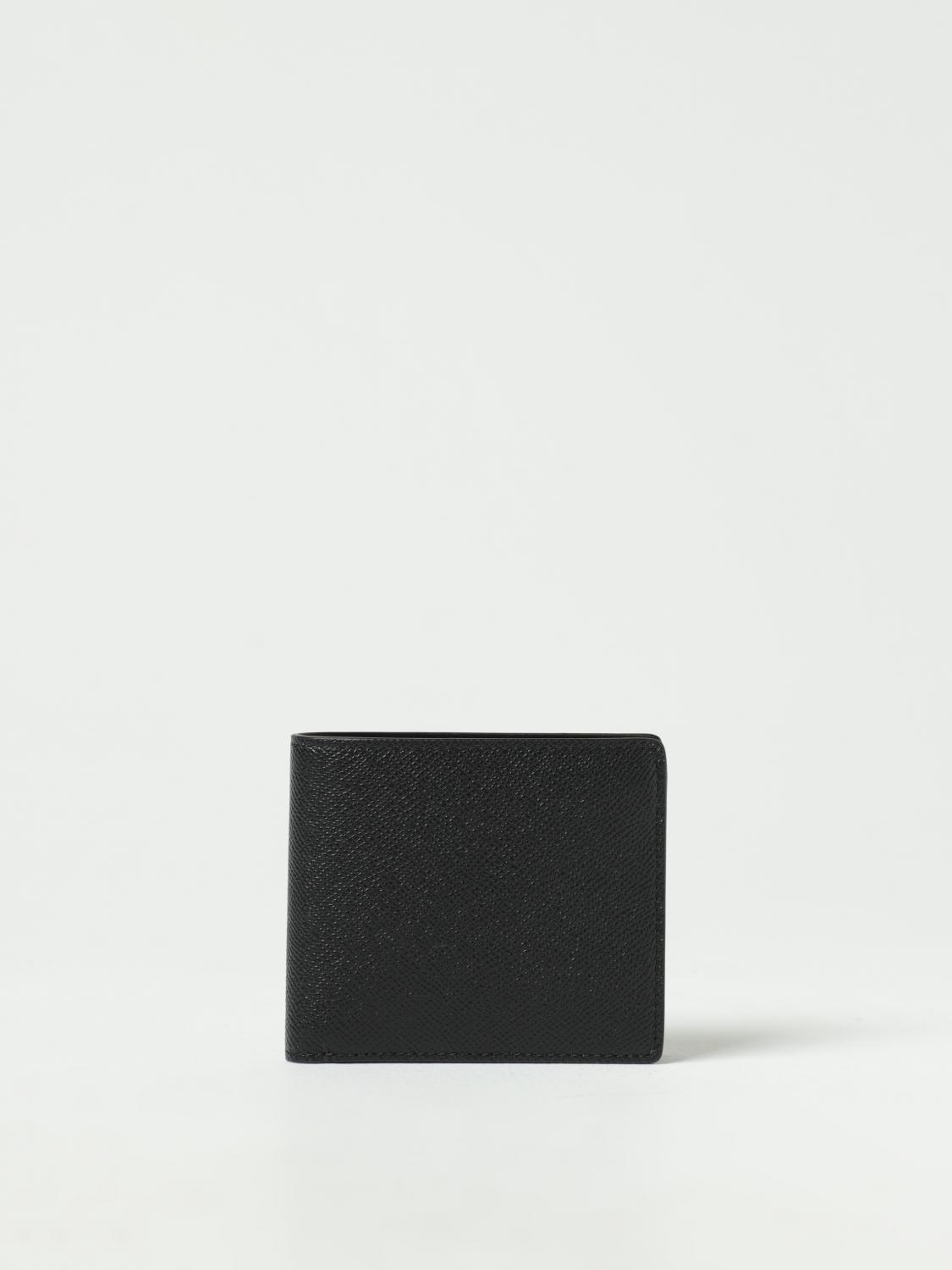 MAISON MARGIELA 지갑: Maison Margiela 그레인 가죽 지갑, 블랙 - Img 1