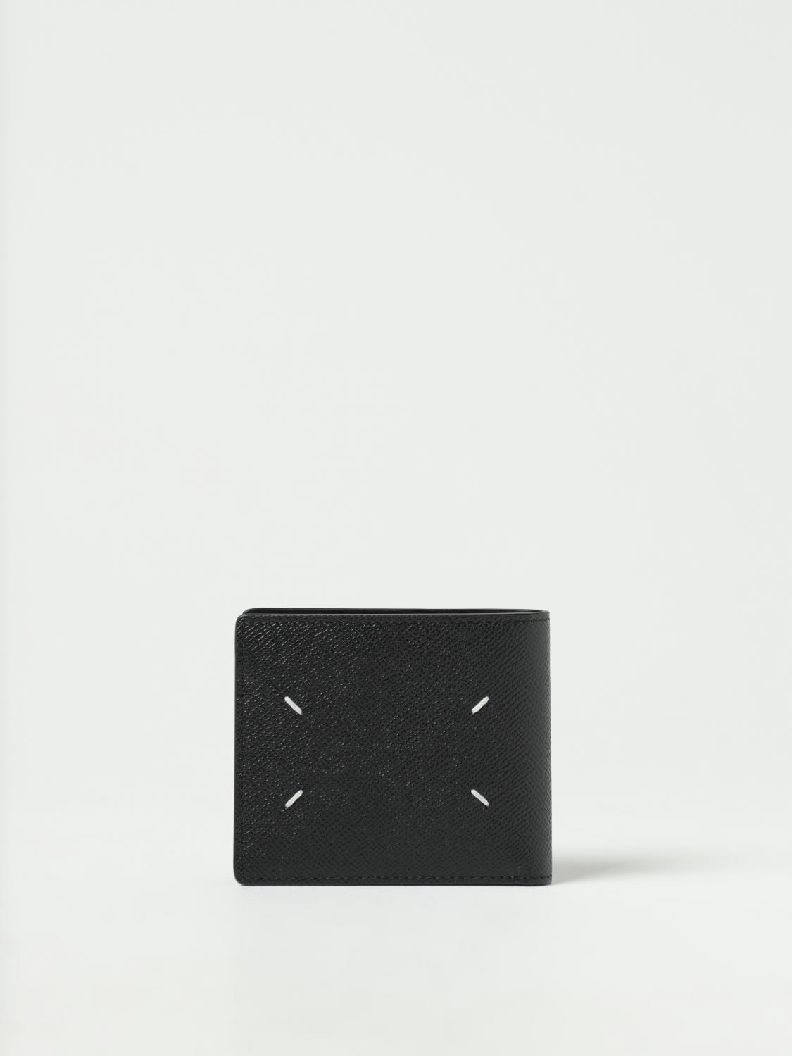 MAISON MARGIELA 지갑: Maison Margiela 그레인 가죽 지갑, 블랙 - Img 3