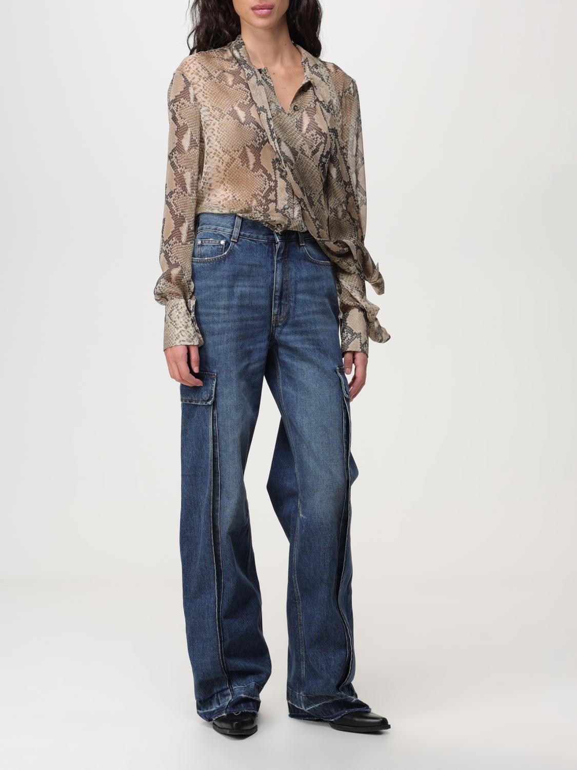 デニム・ジーパン STELLA MCCARTNEY Woman Jeans Sky Blue 6D01823SPH33 4003 Stella McCartney Outlet: jeans in denim - Sky Blue | Stella