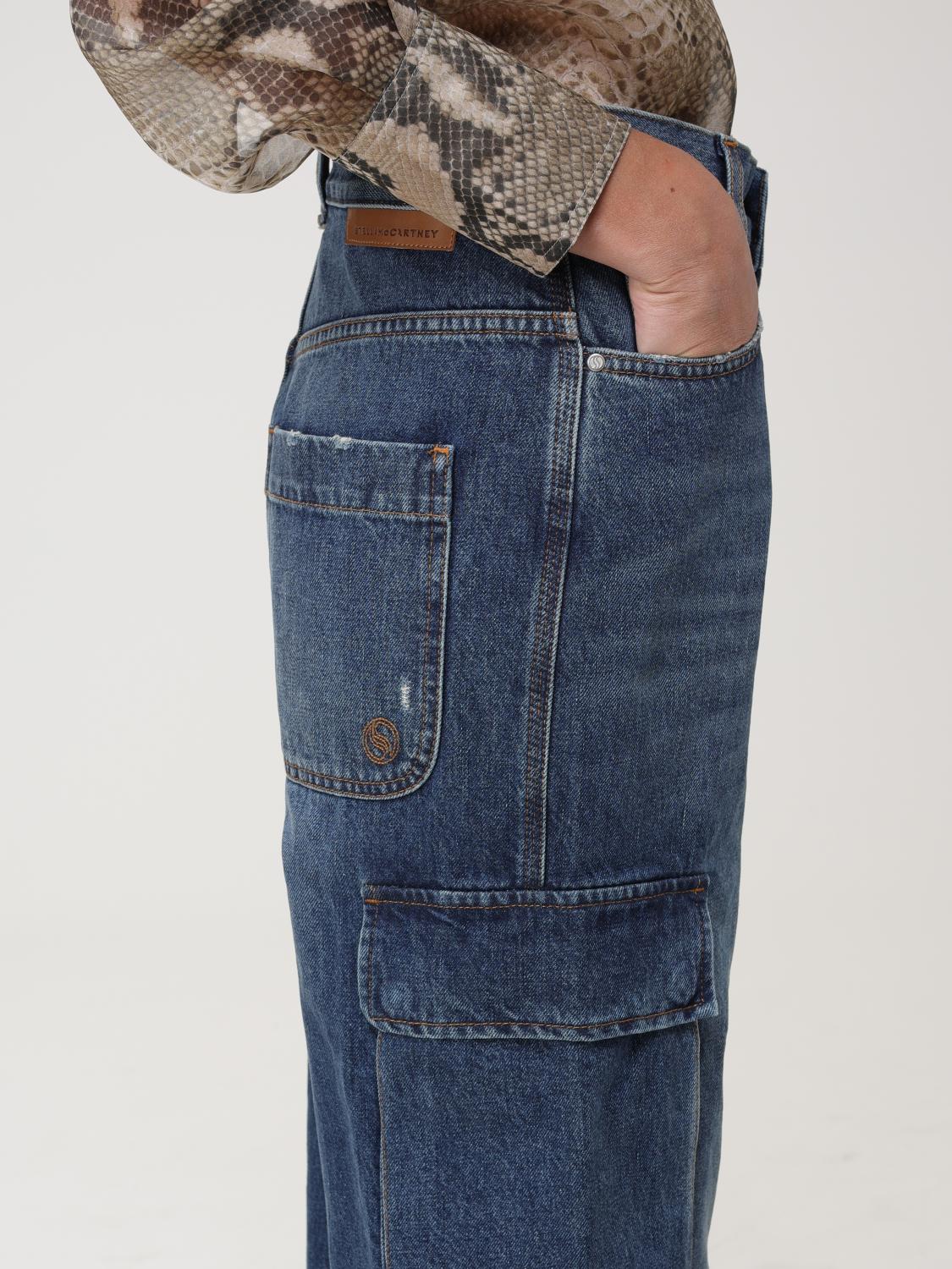 デニム・ジーパン STELLA MCCARTNEY Woman Jeans Sky Blue 6D01823SPH33 4003 Stella McCartney Outlet: jeans in denim - Sky Blue | Stella