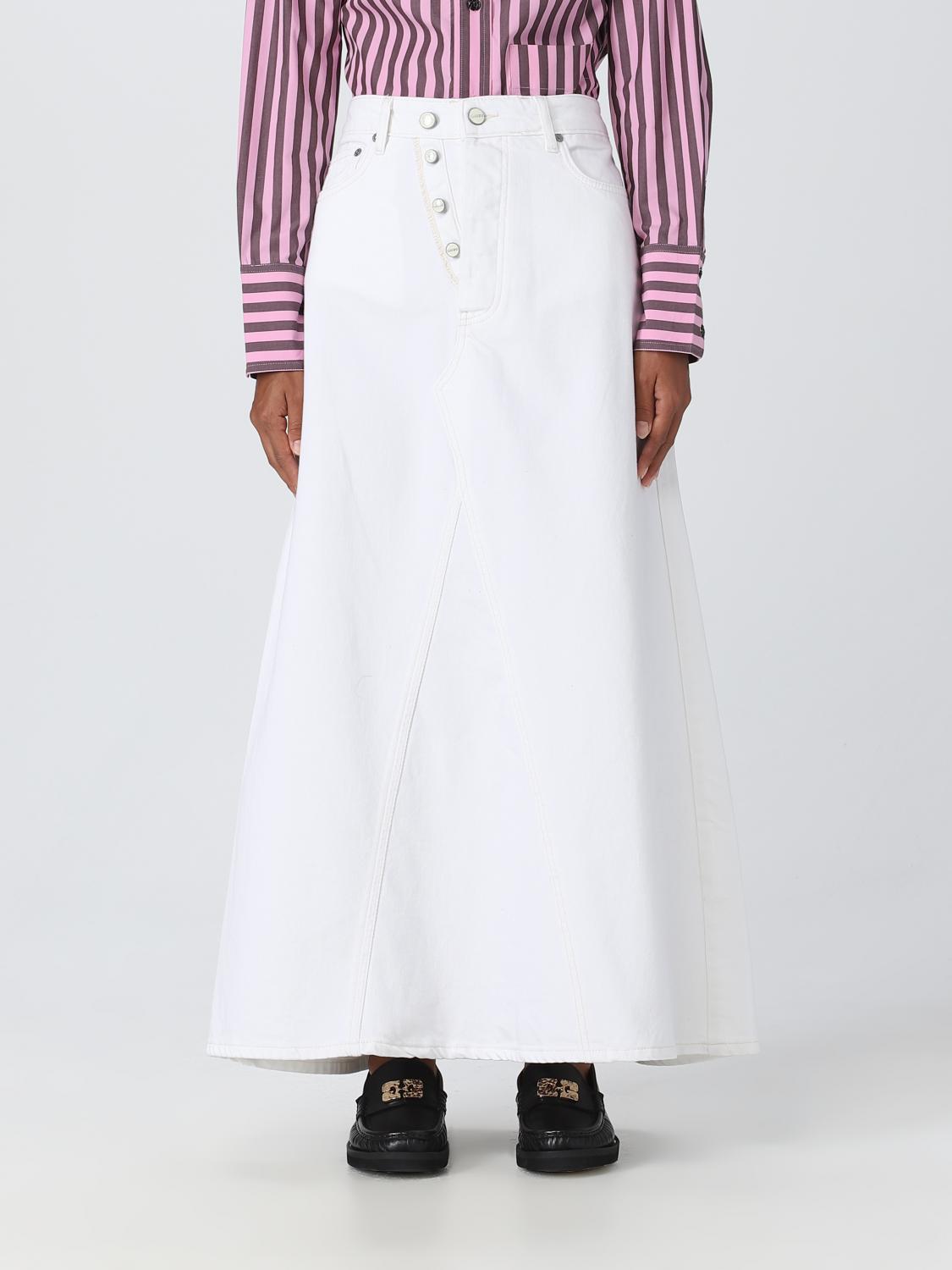 GANNI FALDA: Falda mujer Ganni, Blanco - Img 1