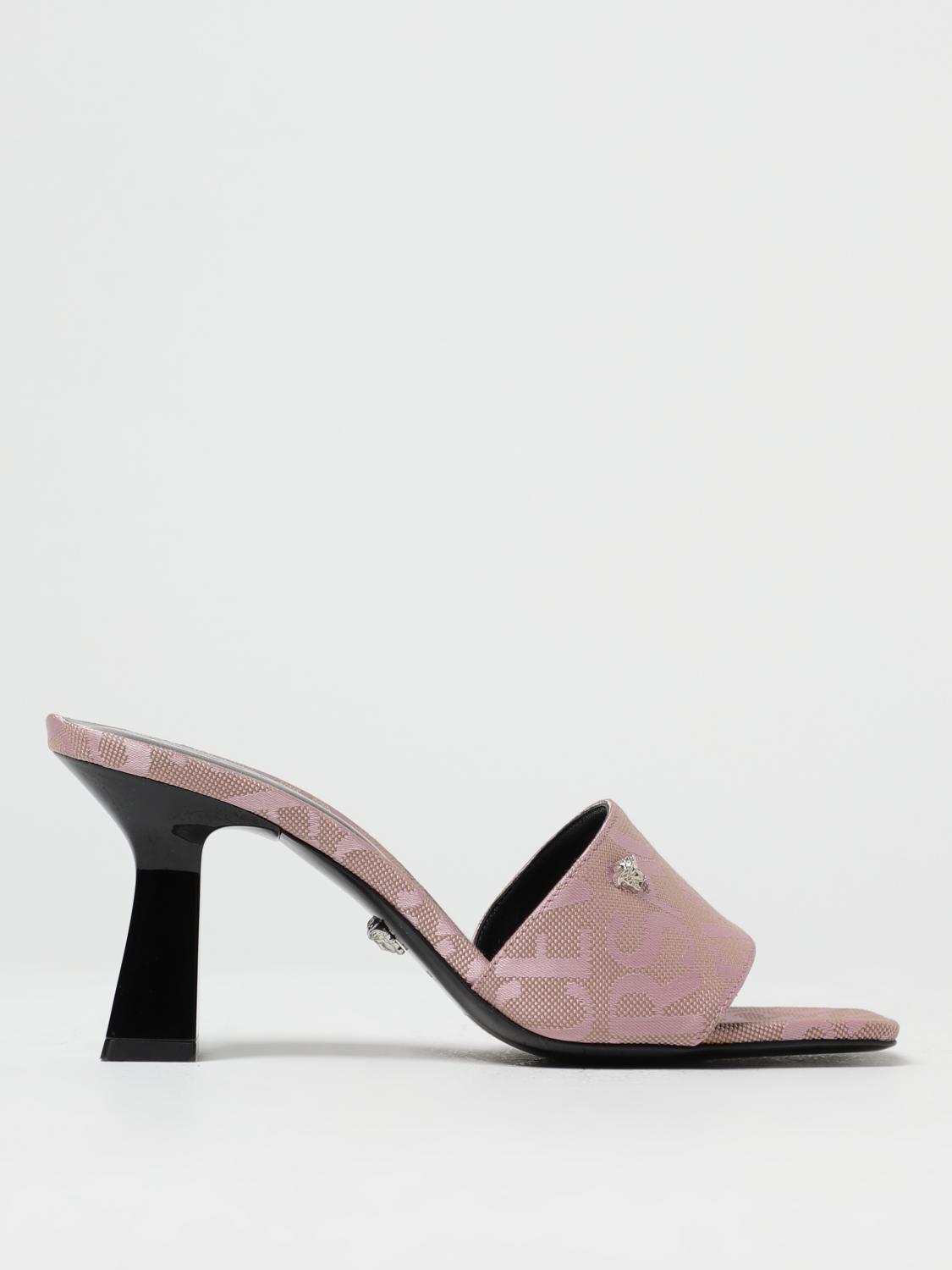VERSACE SANDALEN MIT ABSATZ: Schuhe damen Versace, Beige - Img 1
