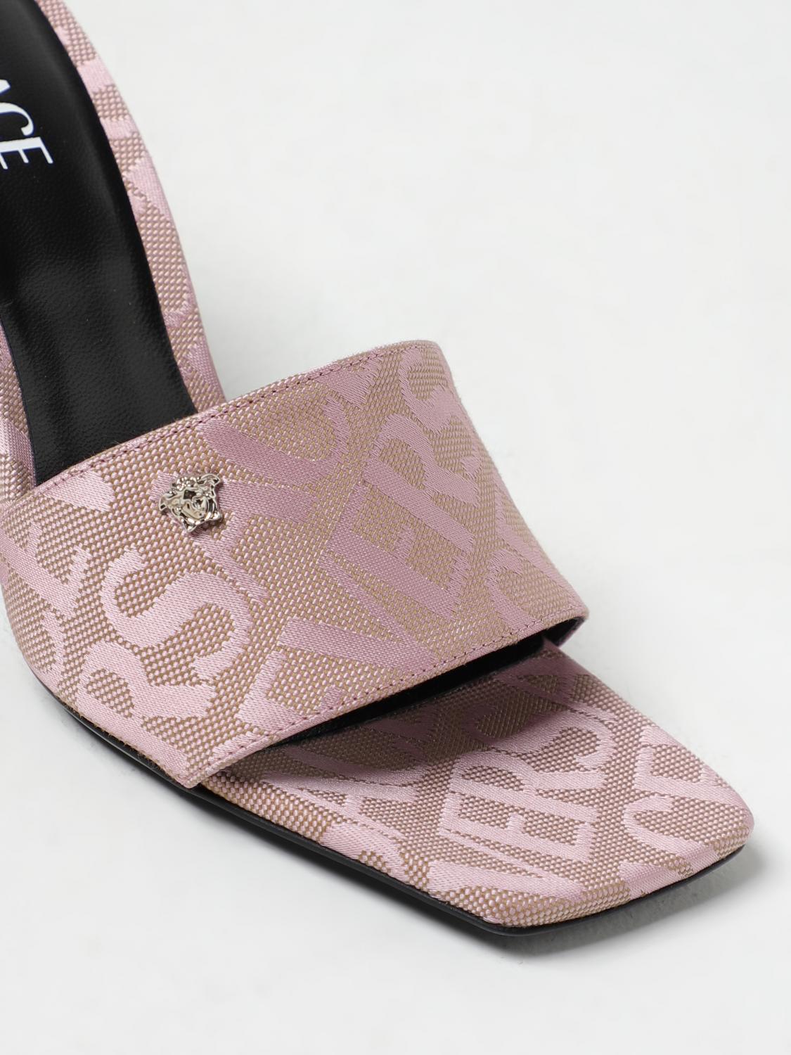 VERSACE SANDALEN MIT ABSATZ: Schuhe damen Versace, Beige - Img 4