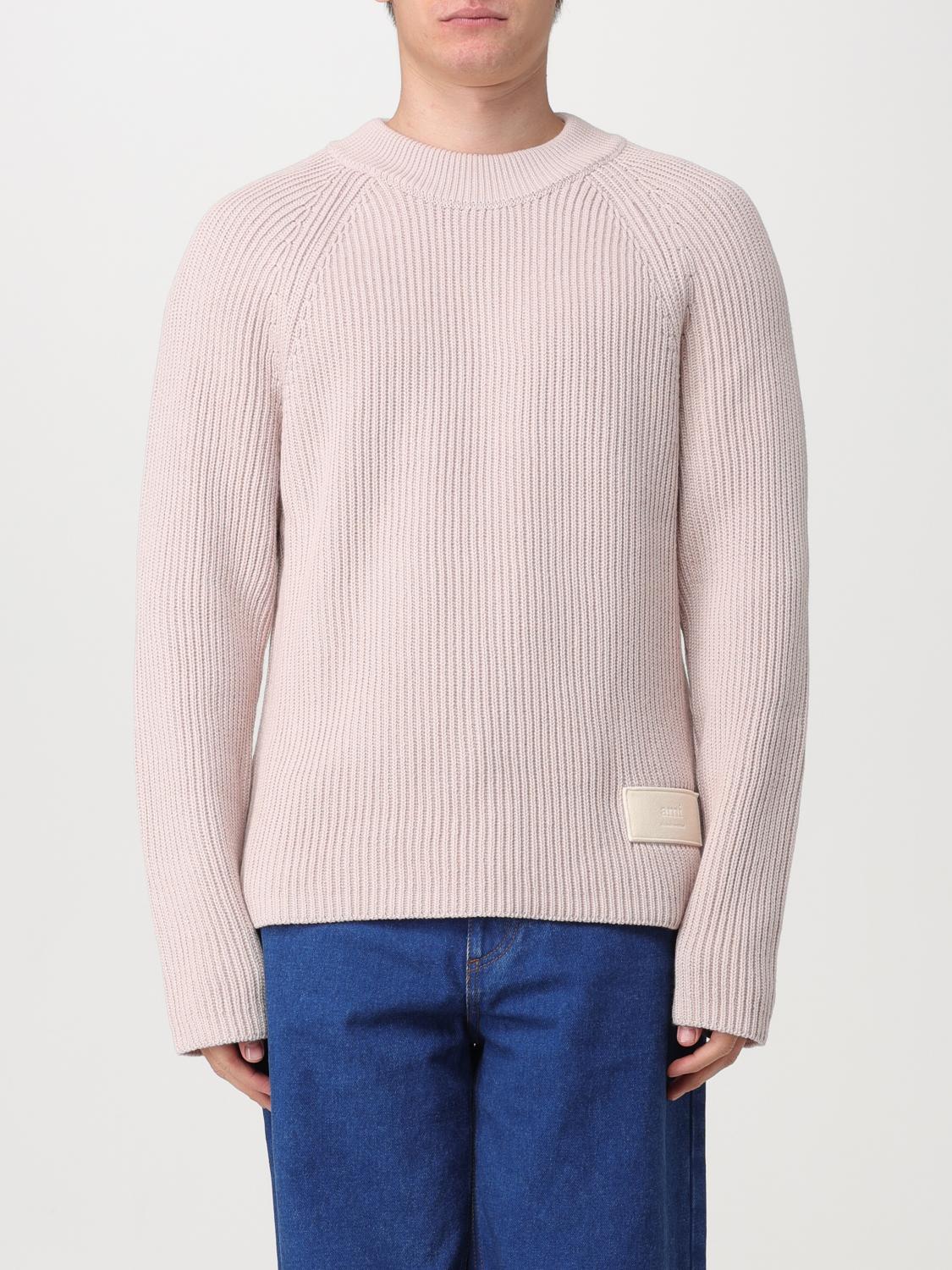 AMI PARIS PULL: Pull homme Ami Paris, Rose - Img 1
