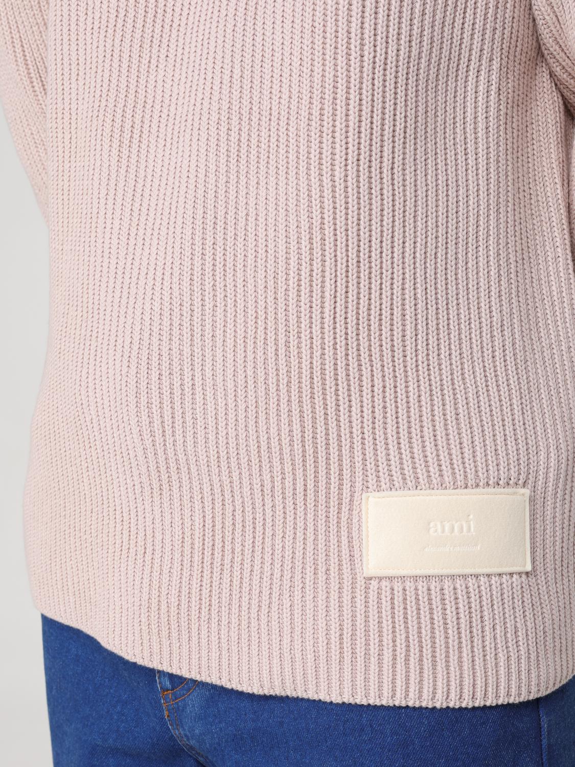 AMI PARIS PULL: Pull homme Ami Paris, Rose - Img 4