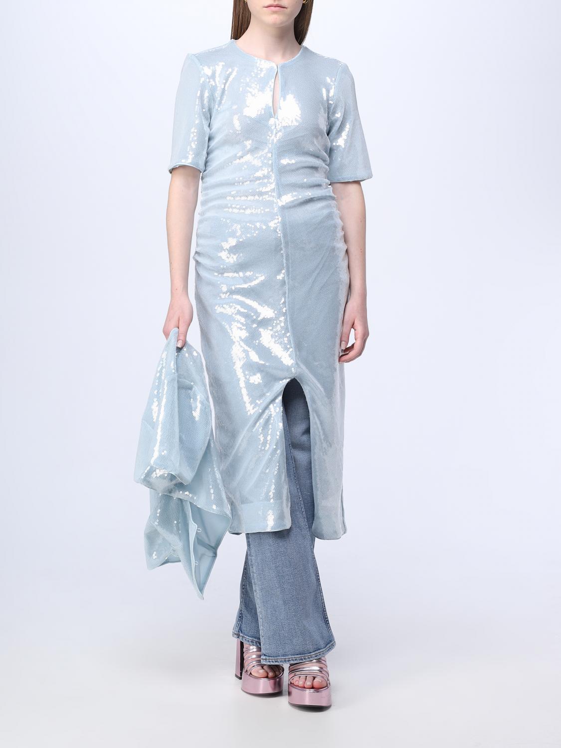 GANNI KLEID: Kleid damen Ganni, Ice - Img 2
