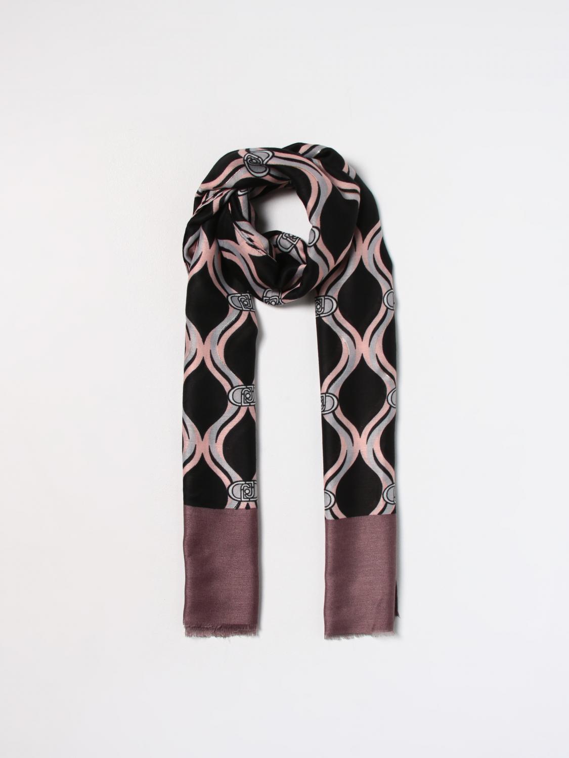 LIU JO SCIARPA: Sciarpa Liu Jo in tessuto stampato, Blue Navy - Img 2