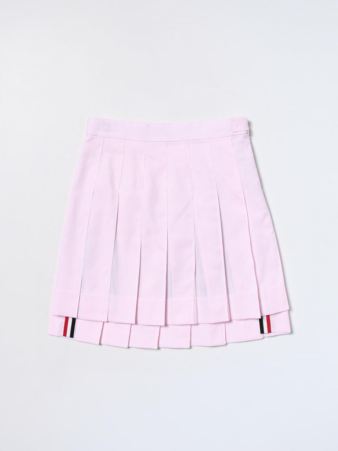 THOM BROWNE SKIRT: Thom Browne skirt in cotton, Pink - Img 1