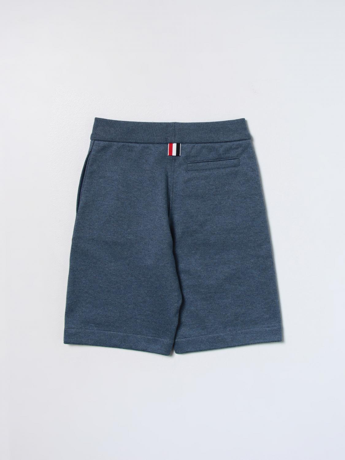 THOM BROWNE PANTALONCINO: Pantaloncini Thom Browne in misto cotone, Blue - Img 2