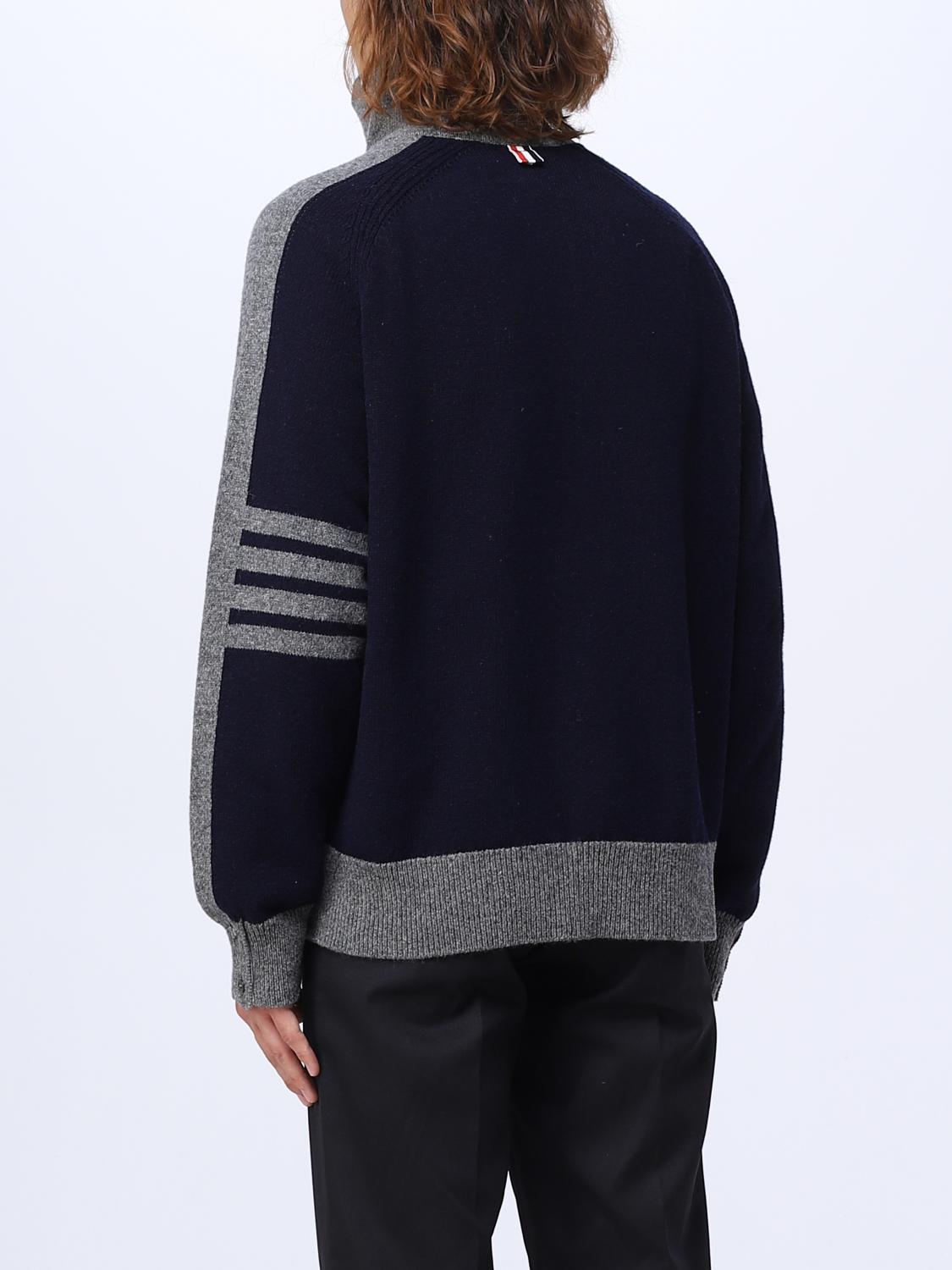 THOM BROWNE PULL: Pull homme Thom Browne, Bleu - Img 3