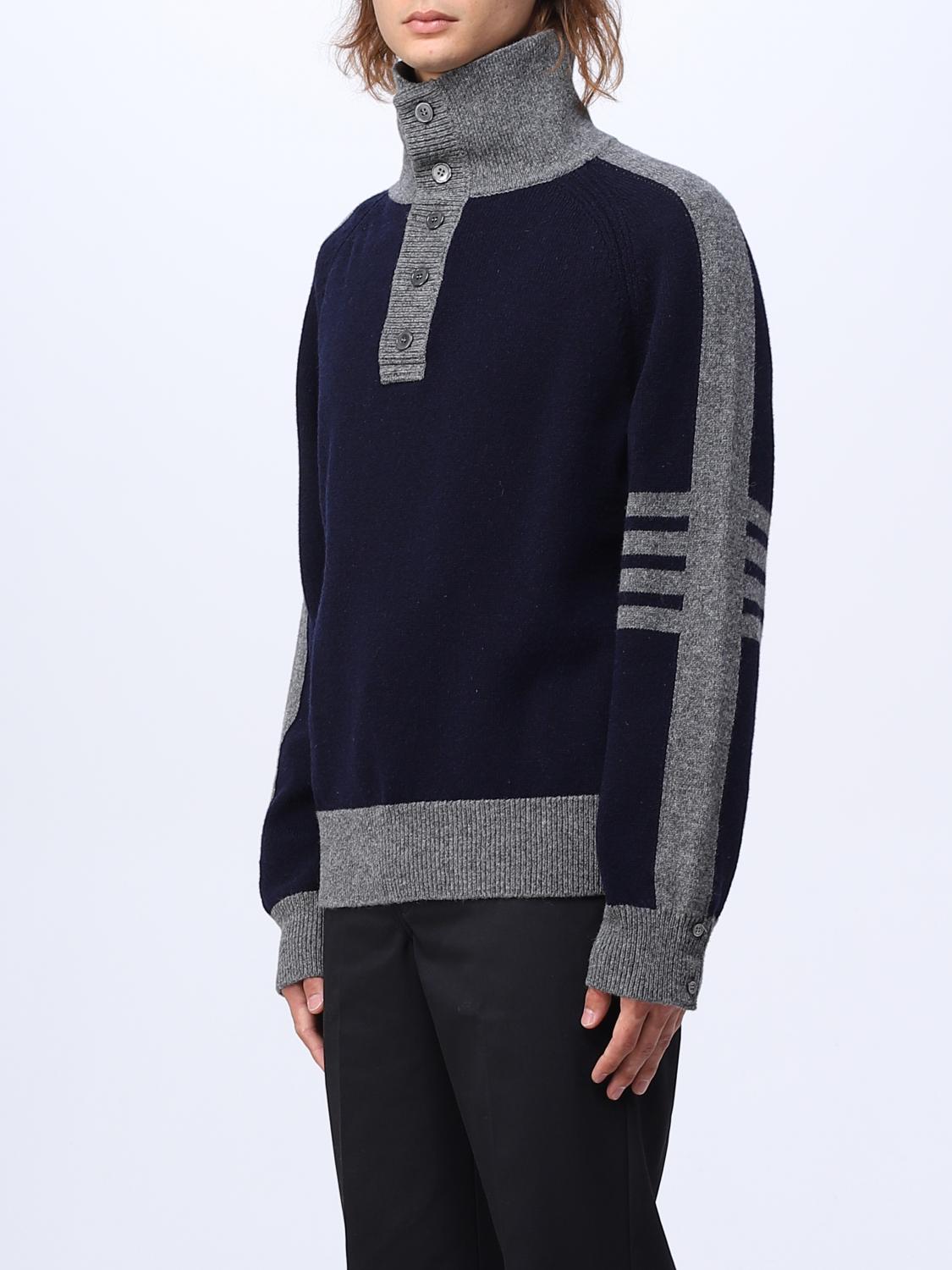 THOM BROWNE PULL: Pull homme Thom Browne, Bleu - Img 4