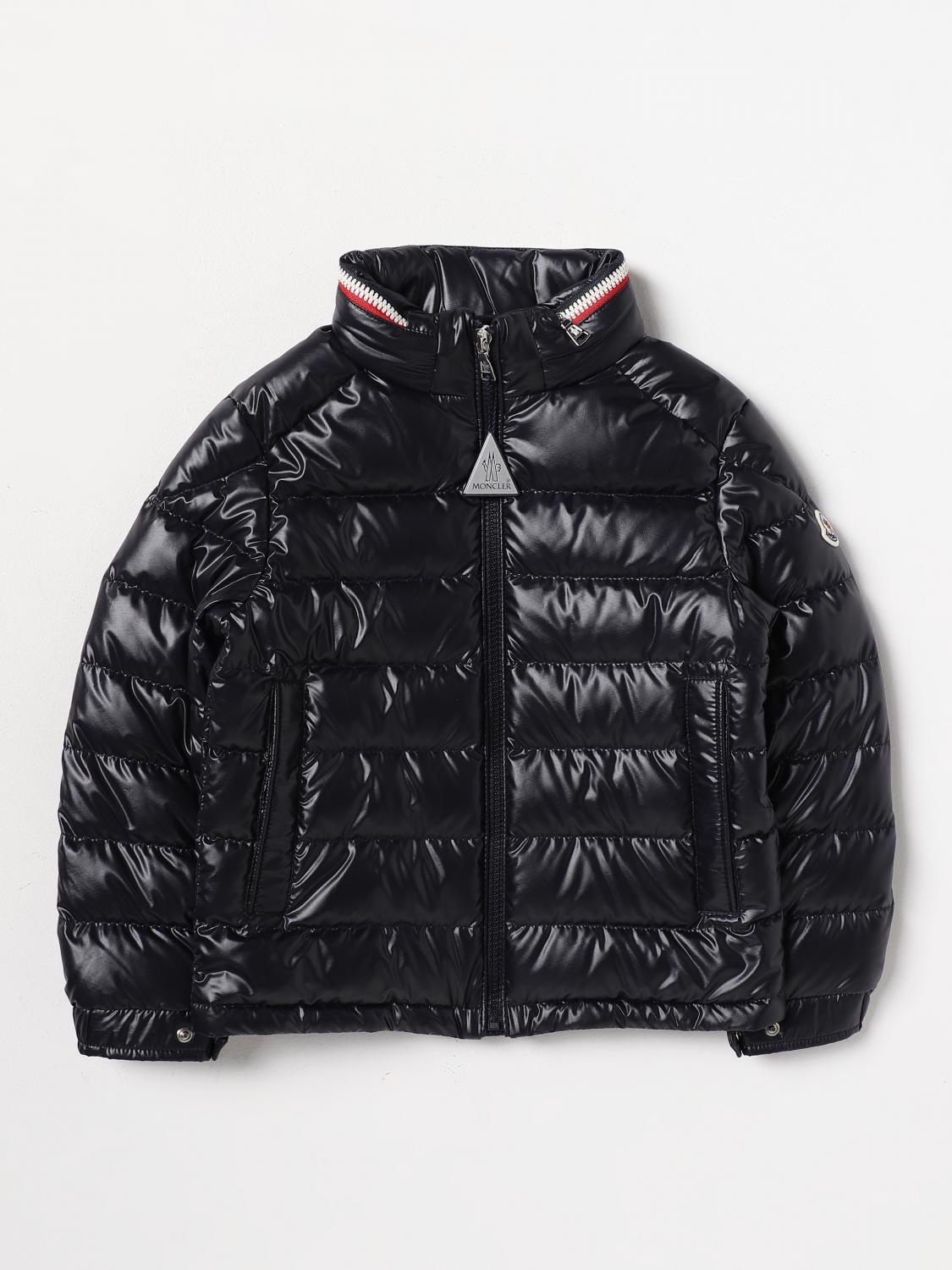 Moncler Bourne down jacket in padded nylon - Blue | 1A00012595ZJ