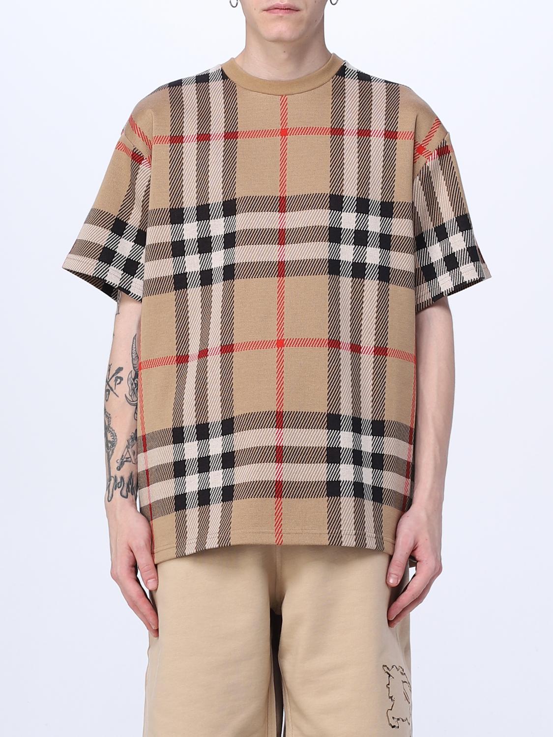 BURBERRY Camiseta hombre Beige Camiseta Burberry 8072665 en linea en GIGLIO.COM