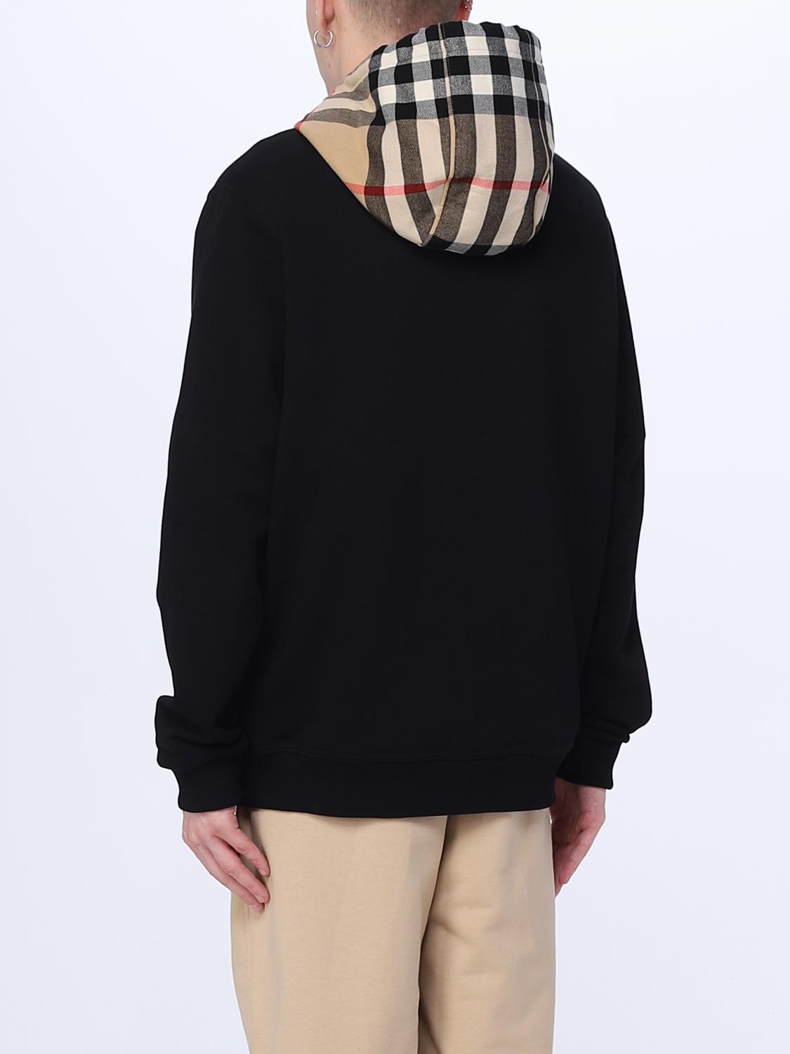 BURBERRY SWEATSHIRT: Sweat-shirt Burberry en coton, Noir - Img 3