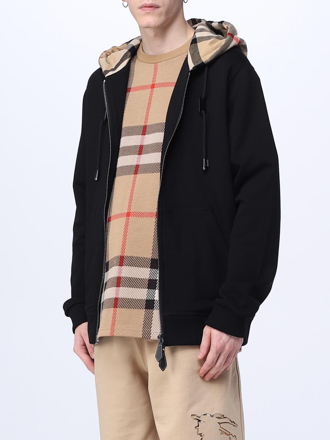 BURBERRY SWEATSHIRT: Sweat-shirt Burberry en coton, Noir - Img 4