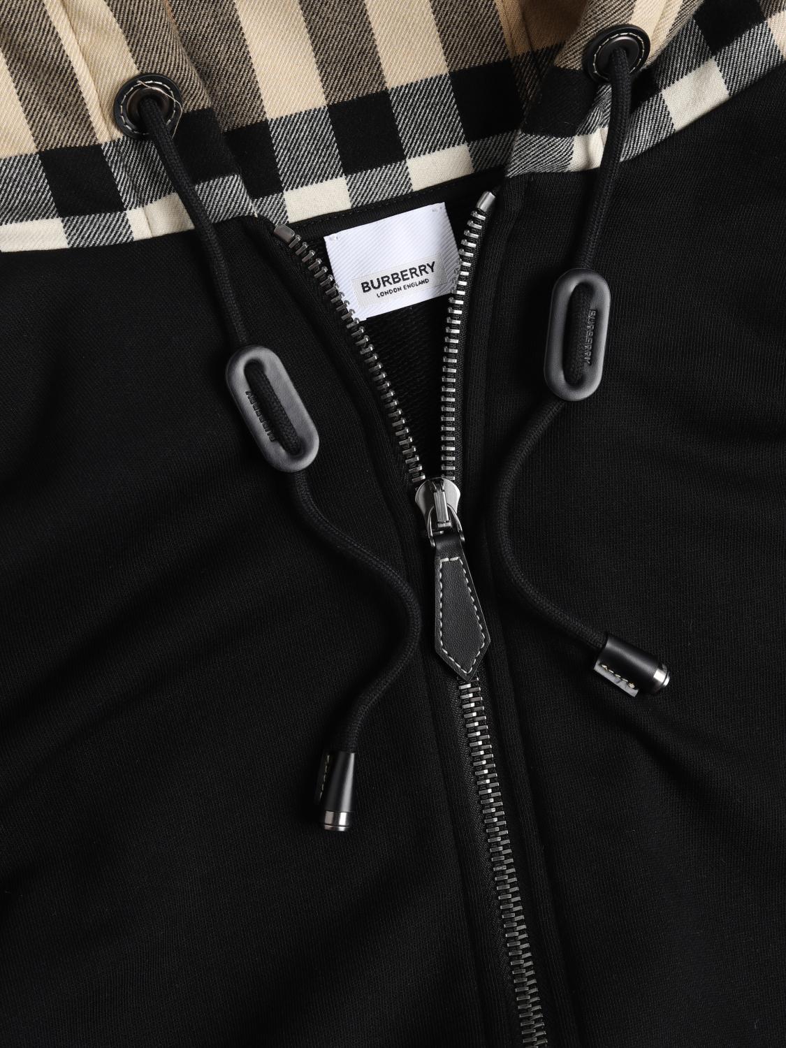 BURBERRY SWEATSHIRT: Sweat-shirt Burberry en coton, Noir - Img 6