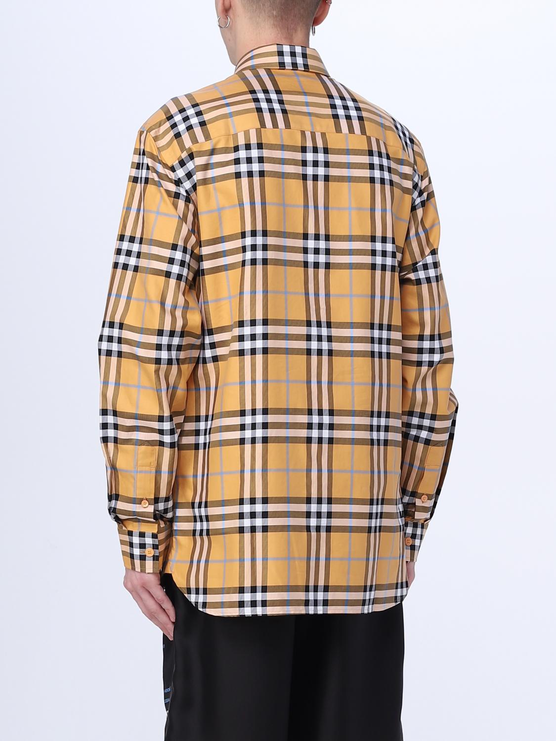 BURBERRY SHIRT: Burberry shirt in cotton, Orange - Img 3
