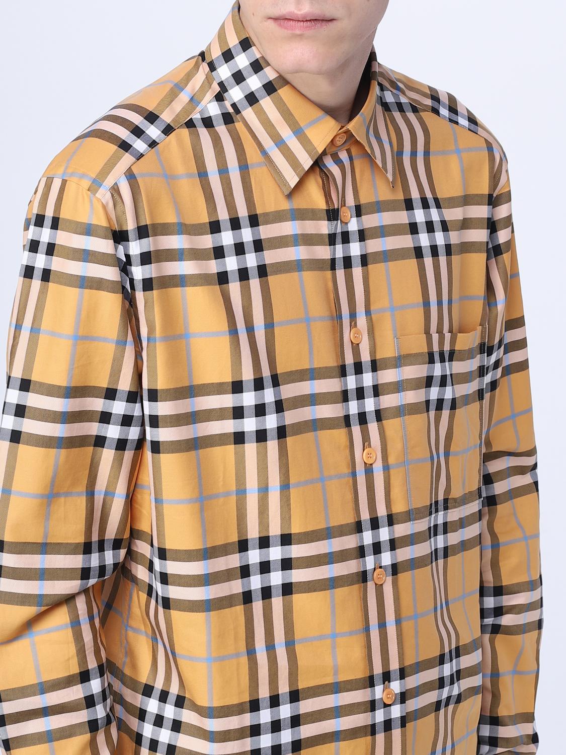 BURBERRY SHIRT: Burberry shirt in cotton, Orange - Img 5