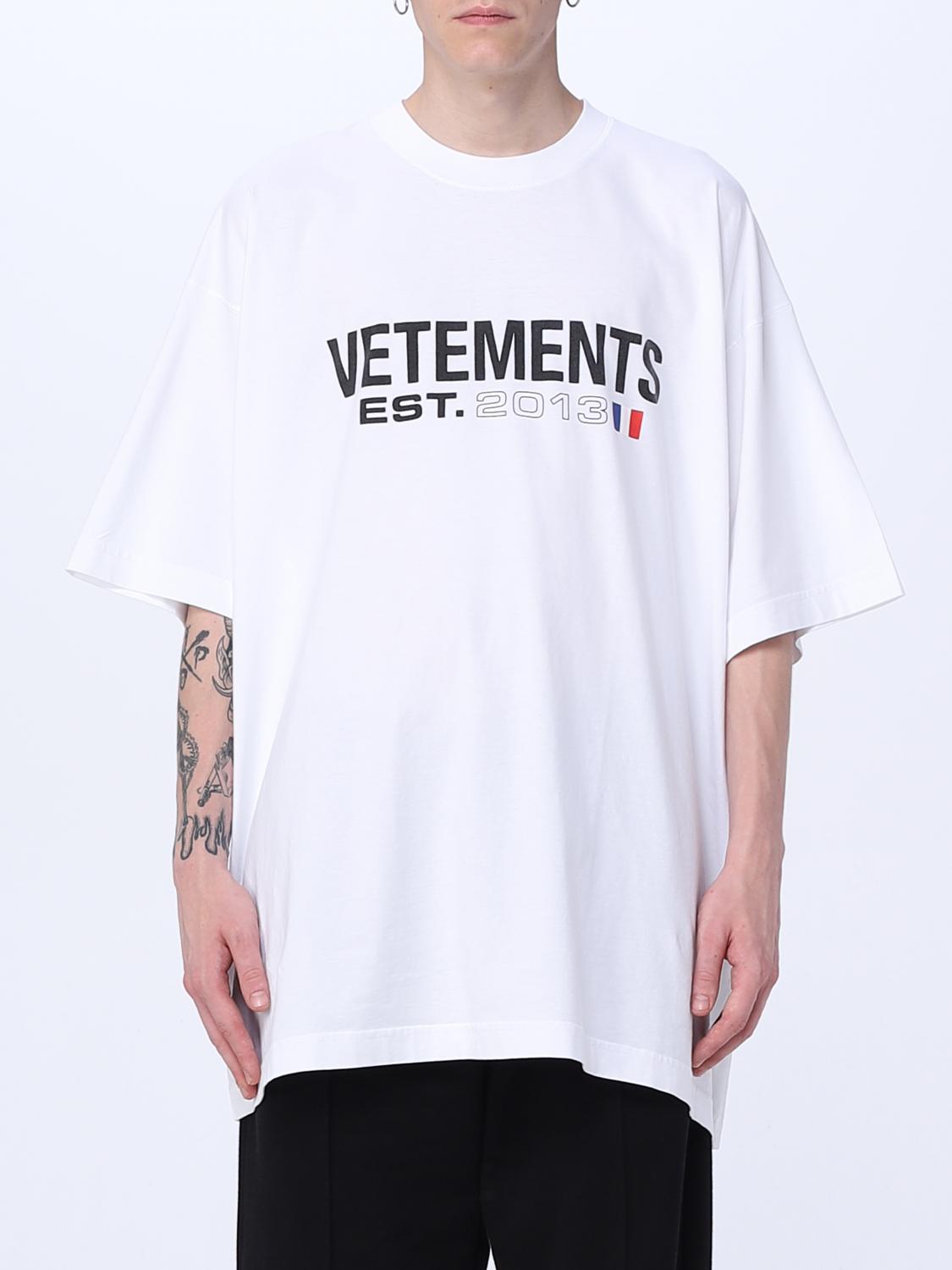 VETEMENTS：Tシャツ メンズ - ホワイト | GIGLIO.COMオンラインのVetements Tシャツ UE54TR100W