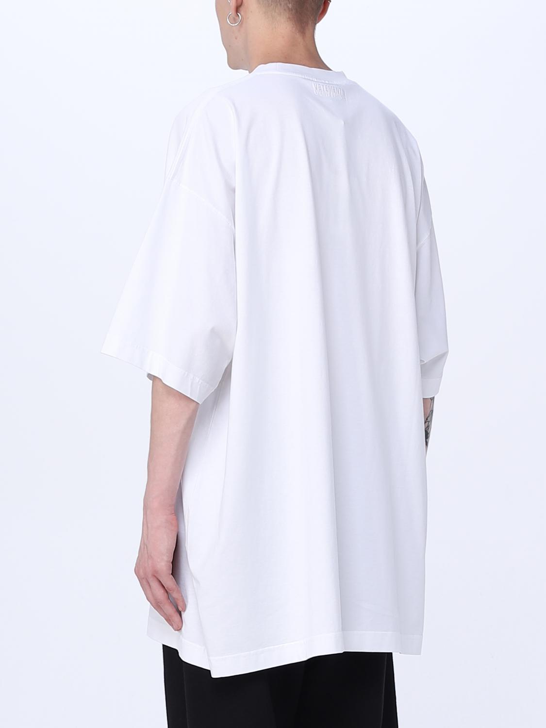 VETEMENTS UE54TR100WDWHITE 関税送料込 VETEMENTS: T-shirt men - White | Vetements t-shirt