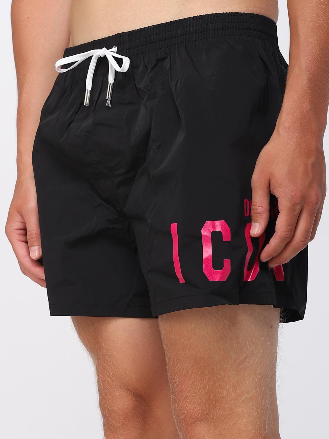 DSQUARED2 BADEMODE: Bademode herren Dsquared2, Schwarz 1 - Img 3