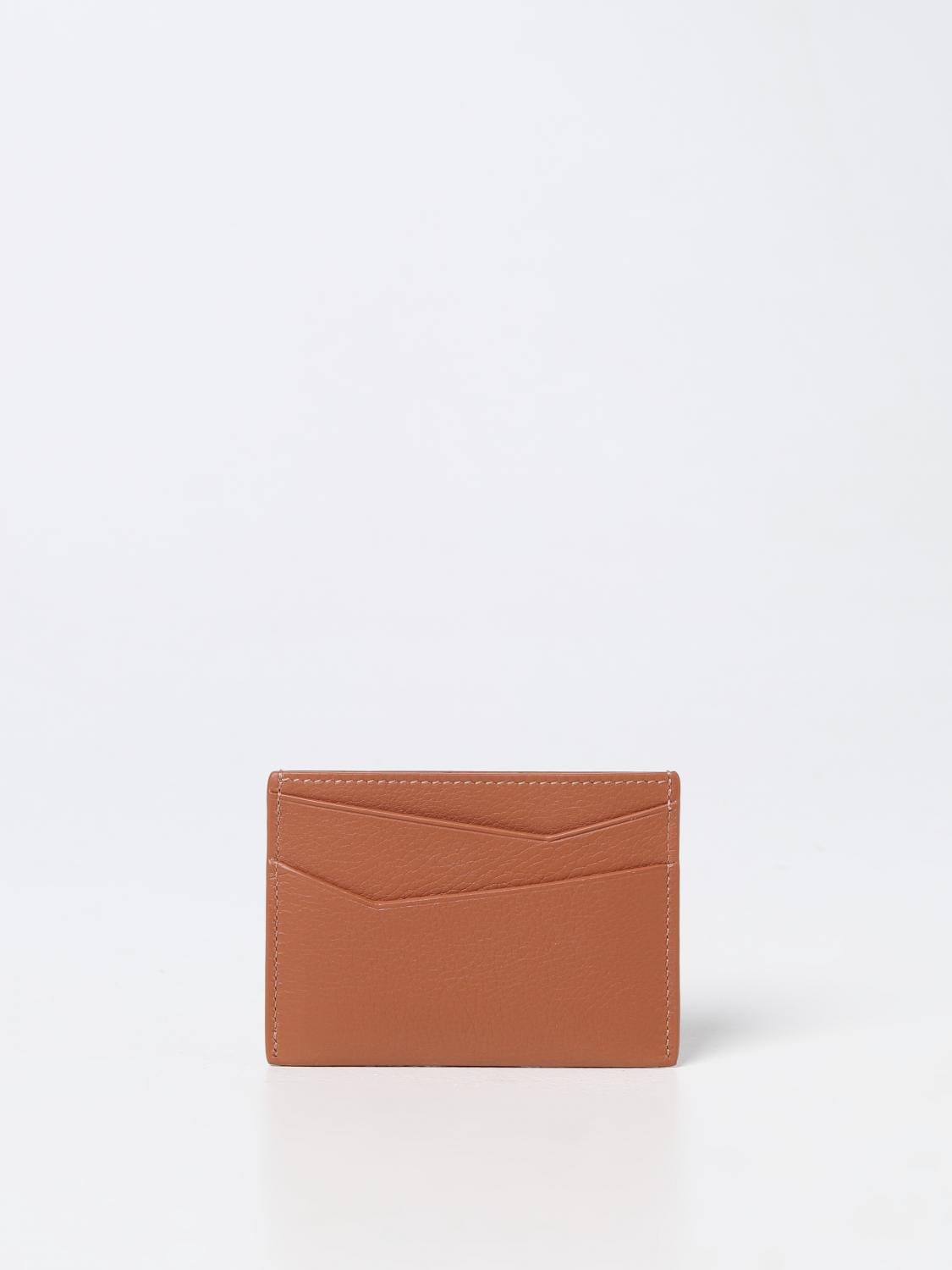 LOEWE PORTAFOGLIO: Portacarte di credito Puzzle Loewe in pelle, Cammello - Img 2
