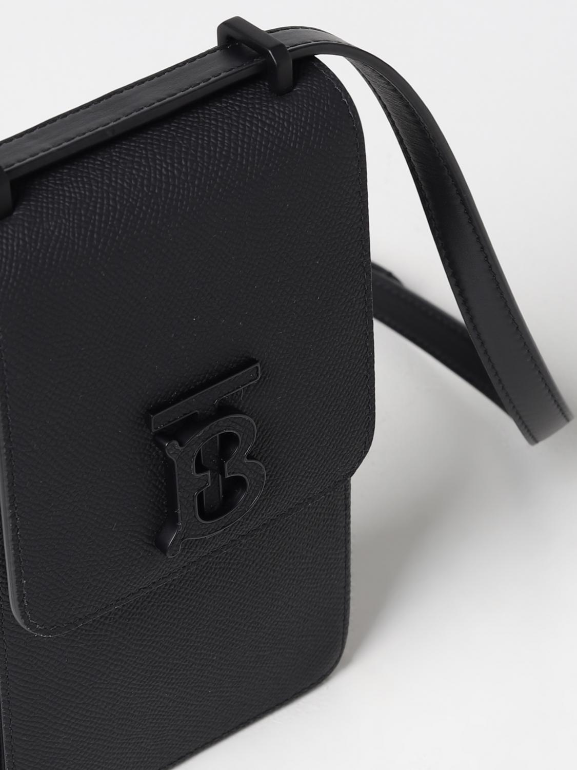 Burberry leather smartphone case - Black | 8069727 | GIGLIO.COM
